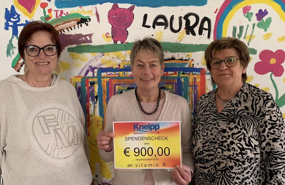 Kneipp-Verein-Spende an vitamin R